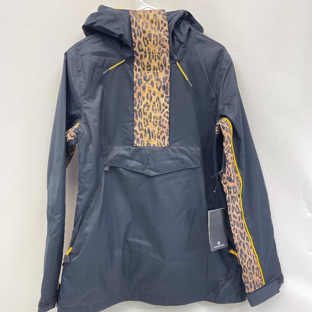 DC ADJTJ03006 ENVY ANORAK JACKET YELLOW / BLACK / LEOPARD